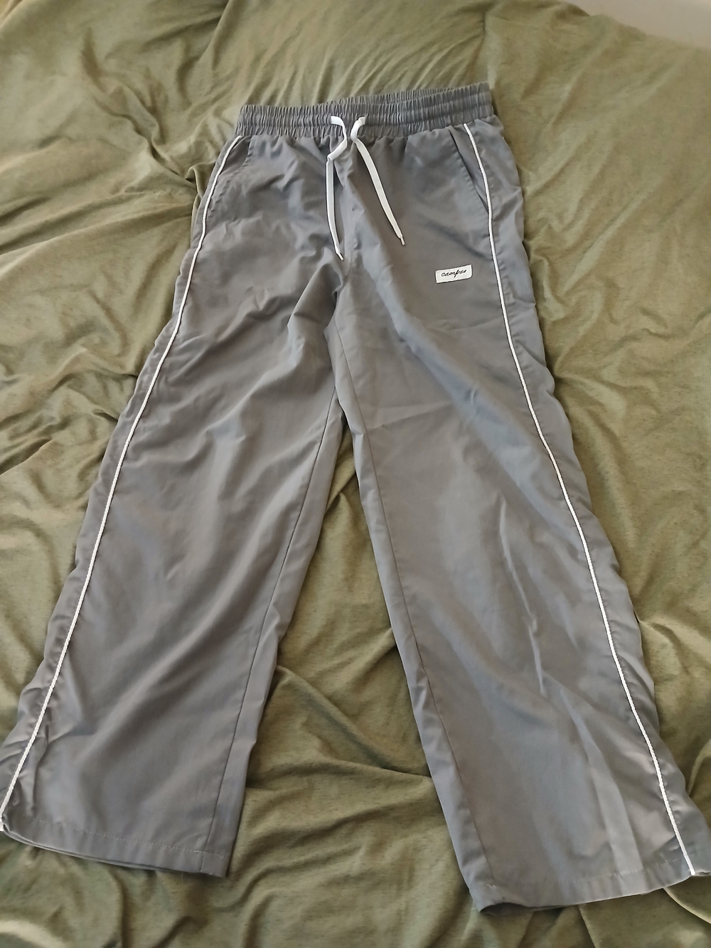 Men's Gray Drawstring Track Pants